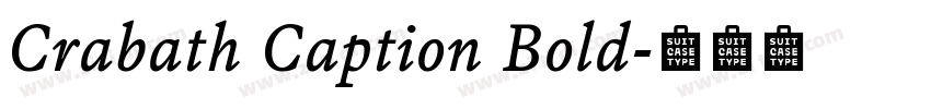 Crabath Caption Bold字体转换
